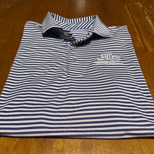 Southern Tide High Point University Purple & White Polo